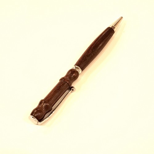 CR-027 Pen - Brazilian Cherry/Silver $45 at Hunter Wolff Gallery